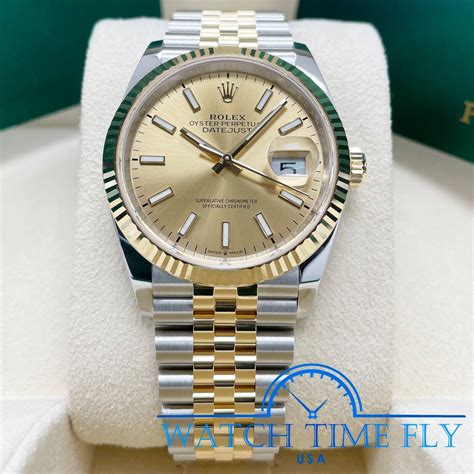 rolex 36mm two tone datejust|2022 rolex datejust 36.